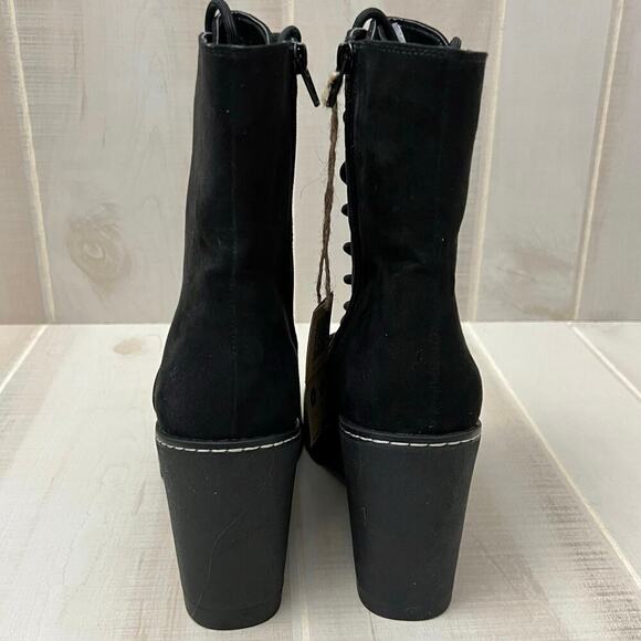 NWT Cool Planet Steve Madden Marsh Boots Black Wmn’s Sz 11 Sustainable Lug Sole - Picture 9 of 15